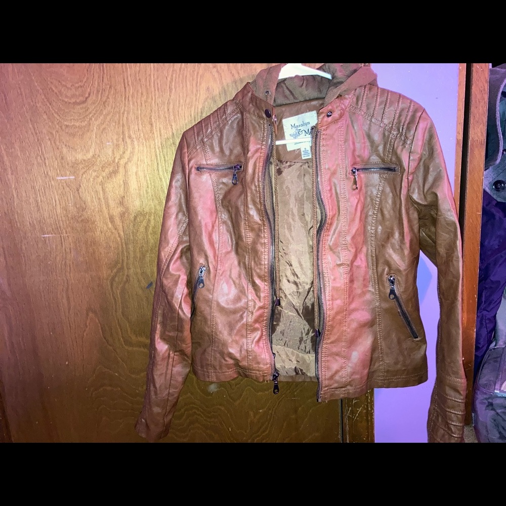 Fake leather jacket
